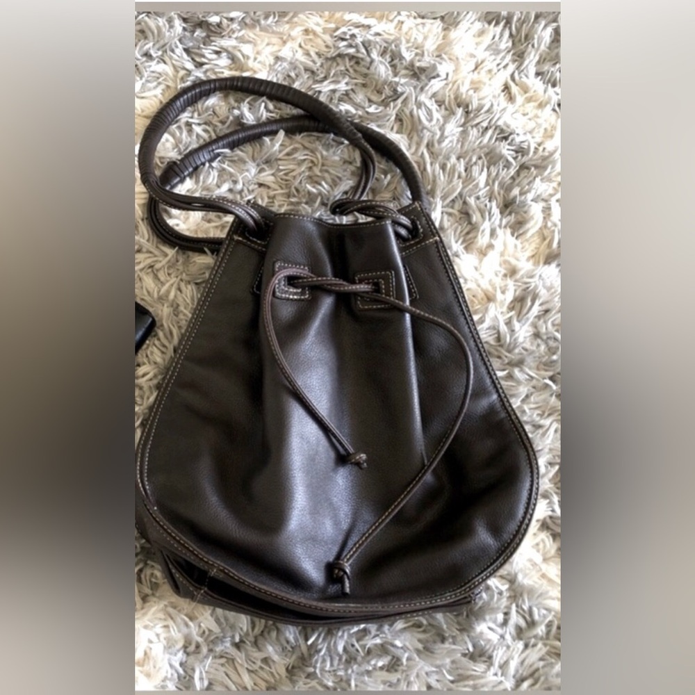 Aurielle Leather Bucket Bag